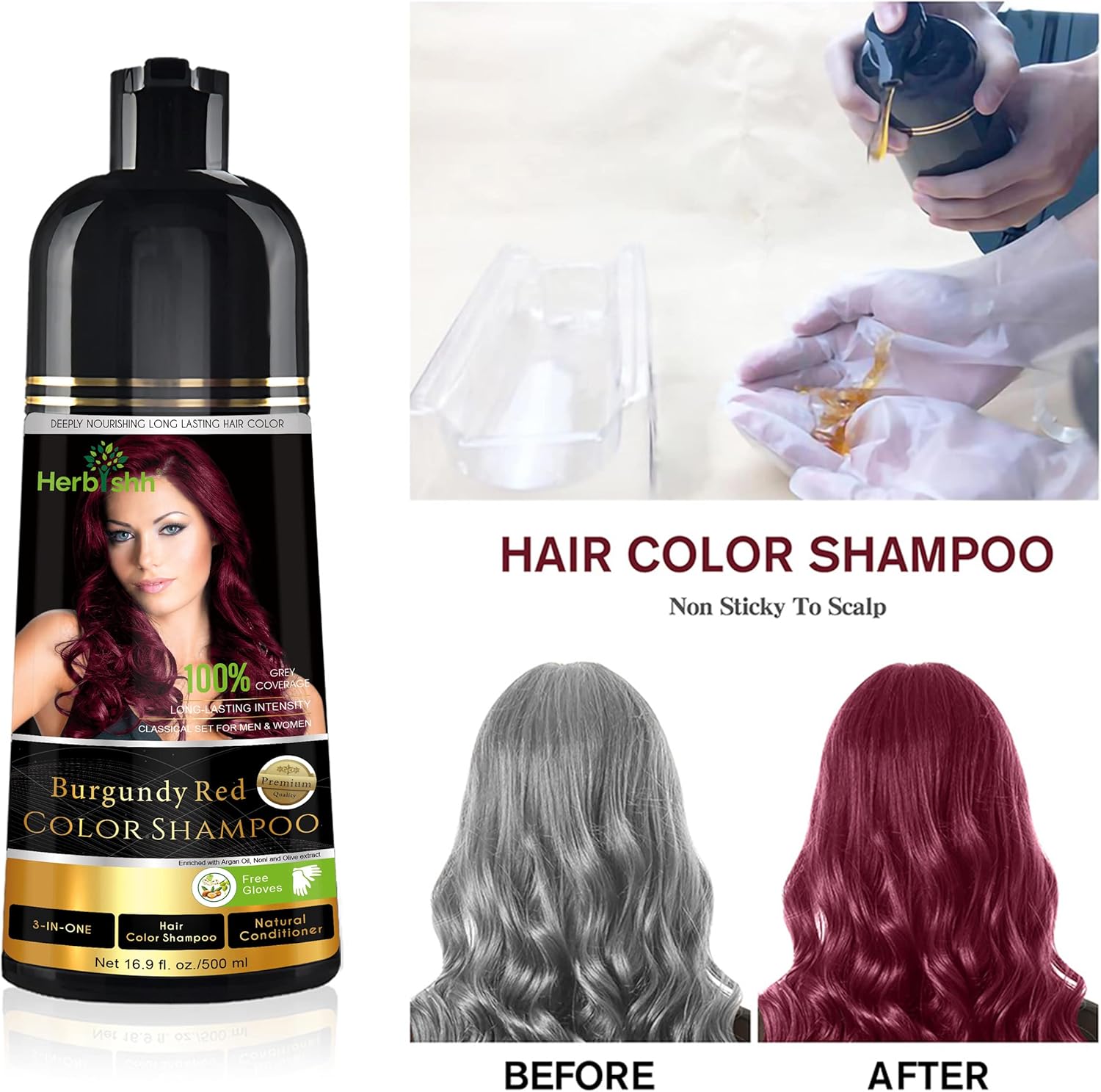 Herbishh Hair Color Shampoo, fifth view